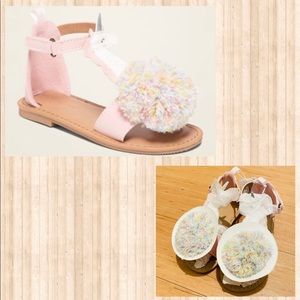 [SOLD]NWT!! Super Cute Pom-pom Unicorn Sandals♡７
